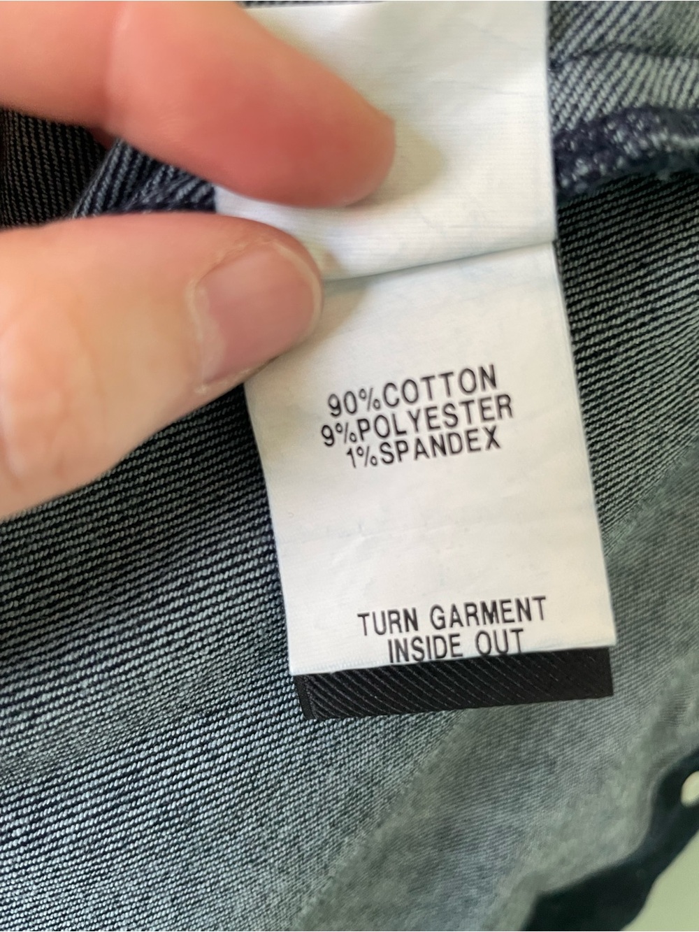 Oversized Button-Front Denim Jacket - Picture 8 of 12